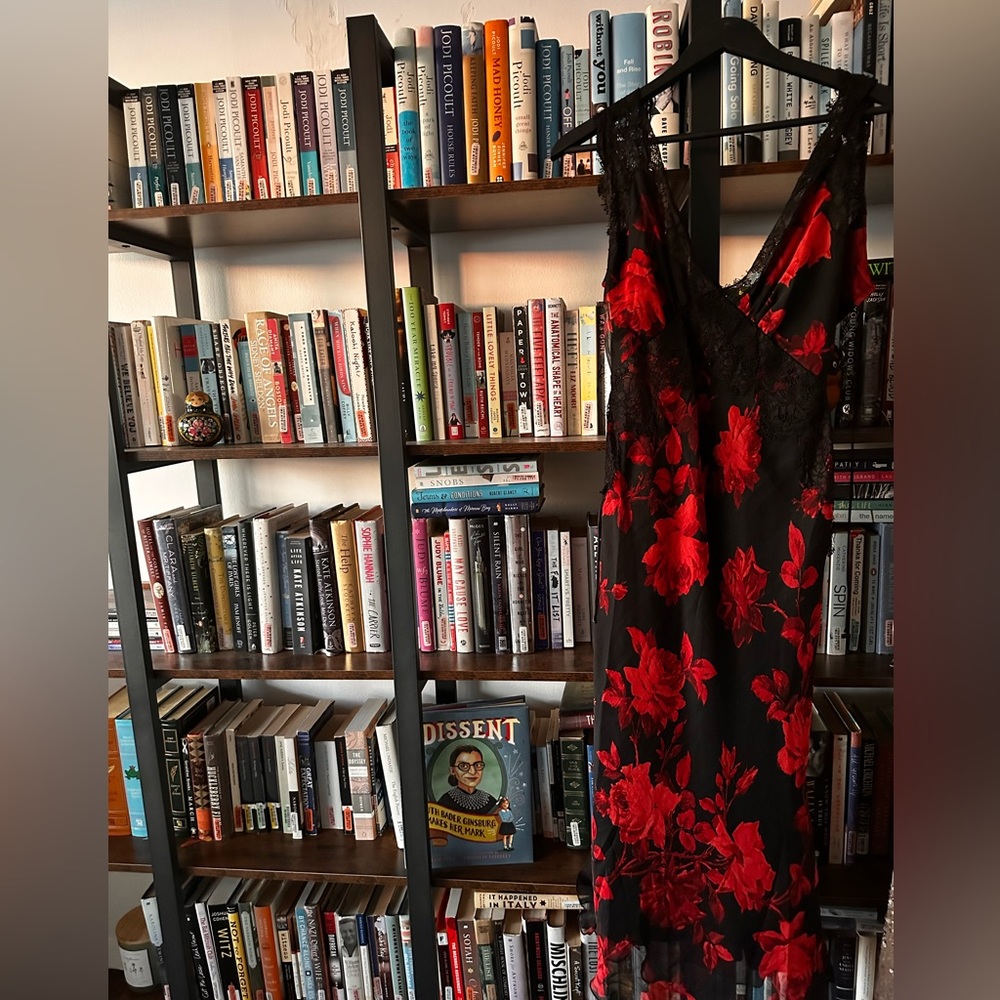 Lace trim midi dress Asos